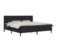 vidaXL Estructura de Cama con colchón Negro 180 x 200 cm Terciopelo