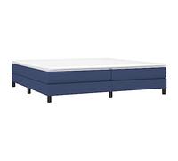 vidaXL Estructura de Cama, Somier de Matrimonio de Listones, Base de Cama Tapizada, Mueble para Dormitorio Hogar, Tela Gris Taupe Azul 200x200 cm