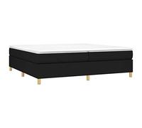 vidaXL Estructura de Cama, Somier de Matrimonio de Listones, Base de Cama Tapizada, Mueble para Dormitorio Hogar, Tela Gris Claro 200x200 cm