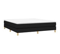 vidaXL Estructura de Cama con Somier, Somier de Matrimonio de Listones, Base de Cama Tapizada, Mueble para Dormitorio Hogar, Tela Gris Claro 160x200 cm