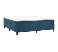 vidaXL Estructura de Cama, Somier de Matrimonio de Listones, Base de Cama Tapizada, Mueble para Dormitorio Hogar, Terciopelo Azul 180x200 cm