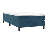 vidaXL Estructura de Cama con somier Terciopelo Azul Oscuro 80x200 cm