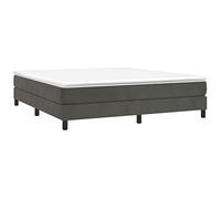 vidaXL Estructura de Cama, Somier de Matrimonio de Listones, Base de Cama Tapizada, Mueble para Dormitorio Hogar, Terciopelo Gris Oscuro 160x200 cm