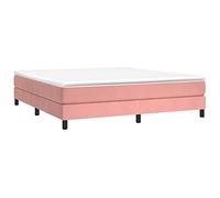 vidaXL Estructura de Cama, Somier de Matrimonio de Listones, Base de Cama Tapizada, Mueble para Dormitorio Hogar, Terciopelo Rosa 180x200 cm