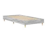 Estructura de Cama Contemporánea vidaXL Sonoma Gris Con Amplio Almacenamiento Y Fácil Ensamblaje Para Dormitorios Elegantes Habitaciones de Invitados Duradera Madera Elaborada Patas de Pino Sólido Tam
