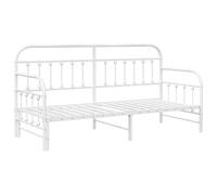 vidaXL Estructura de Cama daybed Cama Nido Blanca 75x190 cm de Acero