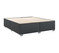 vidaXL Estructura de Cama de Cuero sintético Negro 200x200 cm, Marco de Cama, somier, Marco de Cama de Plataforma, Marcos de Cama