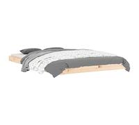vidaXL Estructura de Cama Madera Maciza de Pino 120x190 cm, Cama, Muebles de Dormitorio, Cama de Madera, Cama Doble, Estructura de Cama de Madera