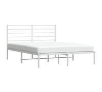 vidaXL Estructura de Cama de Metal Blanca 120x200 cm, Armazón de Cama