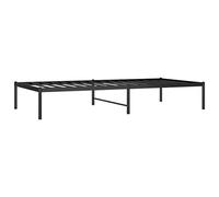 vidaXL Estructura de Cama de Metal Negro 90x190 cm, armazón de Cama, Marco de Cama, Muebles de Dormitorio, Cama Individual, Cama