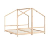 vidaXL Estructura de Cama de niños Madera Maciza de Pino 2X(90x160) cm
