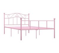 Rogal Estructura De Cama De Metal Rosa 120x200 Cm Rogal
