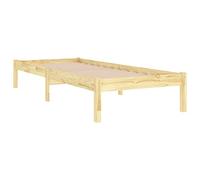 vidaXL Estructura de Cama Dormitorio Habitación Muebles Mobiliario Cuarto Descanso Robusta Duradera 90x200 cm Madera Maciza de Pino
