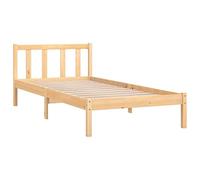 vidaXL Estructura de Cama Dormitorio Habitación Muebles Mobiliario Cuarto Descanso Robusta Duradera Individual UK 90x190 cm Madera de Pino