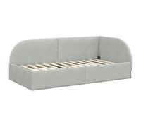 vidaXL Cama Esquinera Moderno de Terciopelo - Mueble de Dormitorio con Cabecera de Pared, Estilo Elegante y Lujo