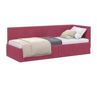 vidaXL Estructura de Cama en Esquina Rojo Vino 80 cm x 200 cm, Cama Moderna, Muebles Que ahorran Espacio, sofá y Cama Rectangular, diseño Lujoso para tu hogar