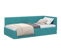 vidaXL Estructura de Cama en Esquina Tuquesa 100 cm x 200 cm, Cama Moderna, Muebles Que ahorran Espacio, sofá y Cama Rectangular, diseño Lujoso para tu hogar