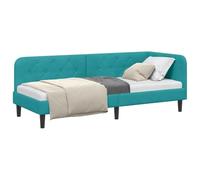 vidaXL Estructura de Cama en Esquina Tuquesa 80 x 200 cm Terciopelo, Estructura de Cama Reversible, sofá Compacto, Moderno, versátil, para Espacios pequeños, de Terciopelo