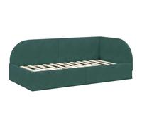 vidaXL Estructura de Cama en Esquina Verde Oscuro 90 x 190 cm,