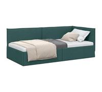vidaXL Estructura de Cama en Esquina Verde Oscuro 90 x 200 cm
