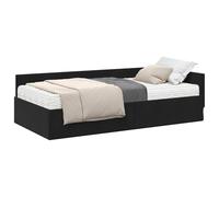vidaXL Estructura de Cama Esquina con Colchón 2 pcs Gris Terciopelo, Marco de Cama en Esquina Elegante, diseño de Terciopelo contemporáneo, Duradero y ergonómico, Plataforma Que Ahorra Espacio para r