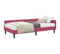 vidaXL Estructura de cama esquina con colchón 2 piezas, verde terciopelo, cabecero ajustable