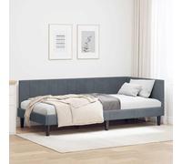 vidaXL Estructura de Cama Esquinera Moderna con Cabecero de Terciopelo para un Dormitorio Minimalista y Elegante