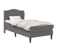 vidaXL Estructura de Cama Gris 80 x 200 cm Cuero sintético