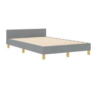 vidaXL Estructura de Cama Gris Claro 120x200 cm en Tela