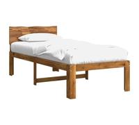 vidaXL Estructura de Cama Individual con Cabecera Rostock Natural