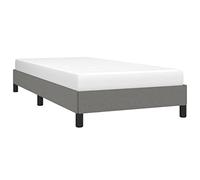 vidaXL Estructura de Cama Individual Somier Tapizado Dormitorio Base Habitación Muebles Mobiliario Cuarto Descanso de Tela Gris Oscuro 100x200 cm