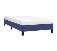 vidaXL Estructura de Cama Individual Somier Tapizado Dormitorio Base Habitación Muebles Mobiliario Hogar Cuarto Descanso de Tela Azul 90x190 cm