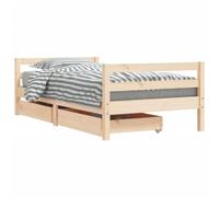 Vidaxl estructura de cama infantil con cajones madera de pino 80x160cm