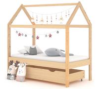 vidaXL estructura de cama infantil de camas infantiles estructura de cama de madera para niños