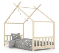 vidaXL Estructura de Cama Infantil de Madera Maciza de Pino 80x160 cm