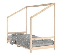 Vidaxl estructura de cama infantil madera maciza de pino 90x190 cm