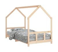 vidaXL Estructura de Cama Infantil Madera Maciza de Pino 90x190 cm