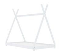 vidaXL Estructura de cama infantil de madera maciza de pino blanca 90x200 cm