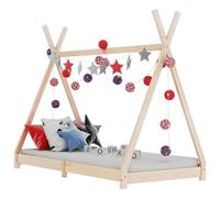 Estructura De Cama Infantil De Madera Maciza De Pino 70x140 Cm Vidaxl