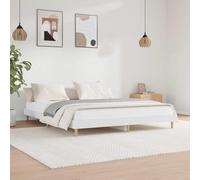 vidaXL Estructura de Cama Madera de ingeniería Blanca 120x200 cm, armazón de Cama, Cama, Base de Cama, armazones de Cama, Muebles de Dormitorio