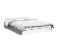 vidaXL Estructura de Cama Madera de ingeniería Blanca 140x200 cm, Muebles de Dormitorio, Camas, Cama Doble, Cama, somier, Cama de palets