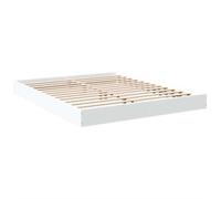 vidaXL Estructura de Cama Madera de ingeniería Blanca 150x200 cm, Muebles de Dormitorio, Camas, Cama Doble, Cama, somier, Cama de palets