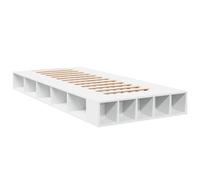 vidaXL Estructura de Cama Madera de ingeniería Blanca 90x200 cm
