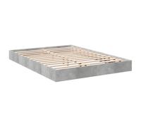 vidaXL Estructura de cama Madera de ingeniería Gris hormigón 140x200 cm Cama doble