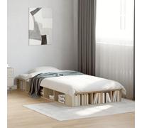 vidaXL Estructura de Cama Madera de ingeniería Roble Sonoma 100x200 cm