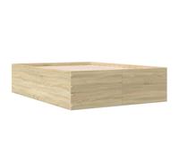 vidaXL Estructura de cama madera de ingeniería Roble Sonoma 120x190 cm