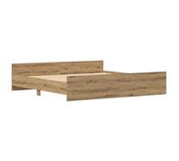 vidaXL Estructura de Cama Madera ingeniería Roble Artisan 200x200 cm