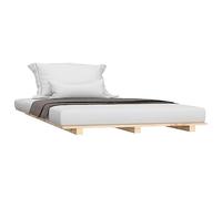 vidaXL Estructura de cama de madera maciza de pino 90x190 cm