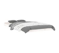 vidaXL Estructura de Cama Madera Maciza de Pino Blanco 100x200 cm