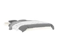 vidaXL Estructura de cama, madera maciza de pino, blanco 120x190 cm, cama doble